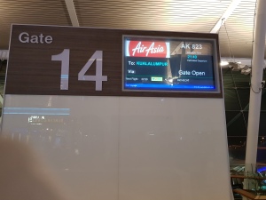 Photo of the Air Asia gate to Kuala Lumpur in Phuket Airport